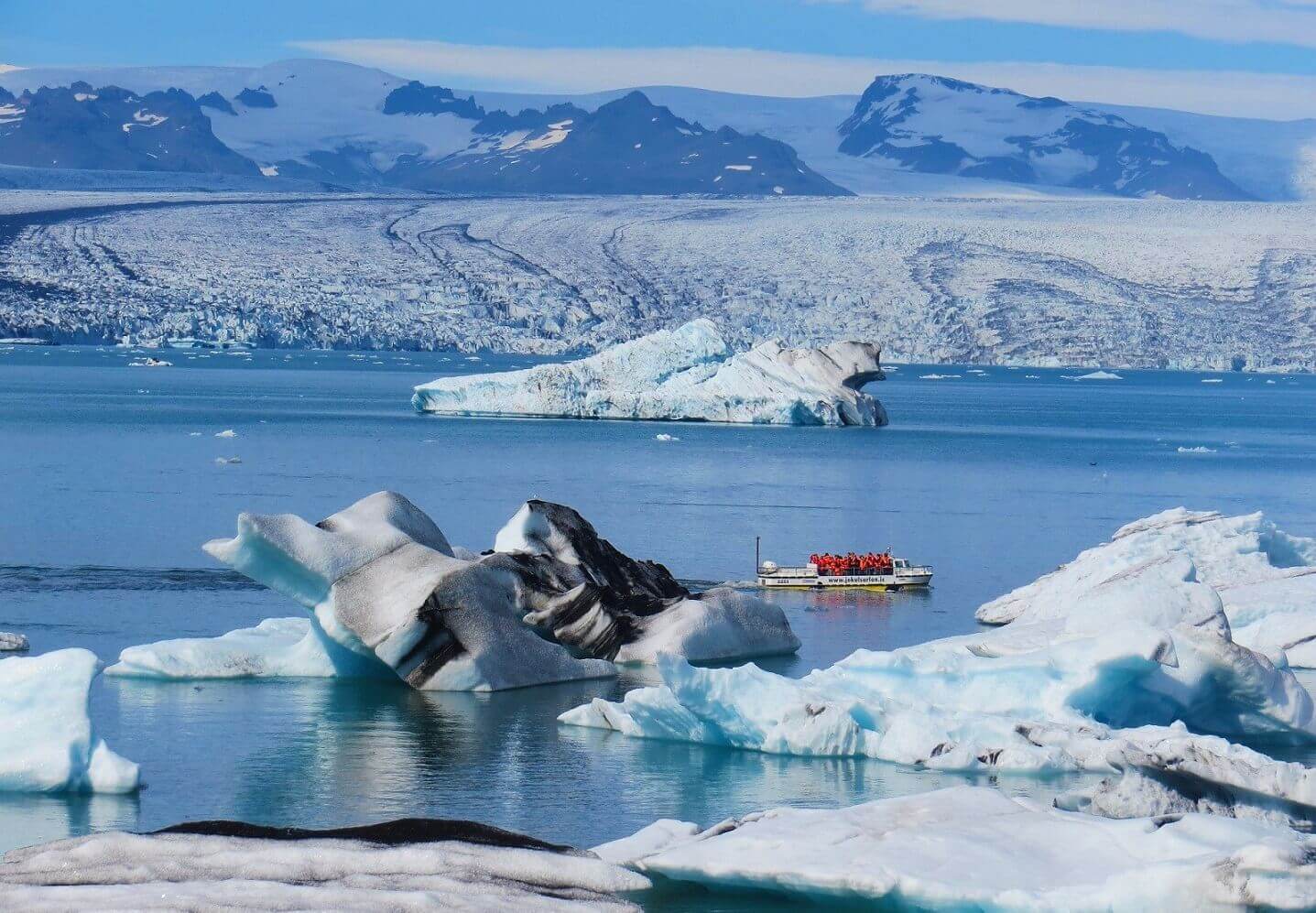 Exkurze v ledovcové laguně Jokulsarlon