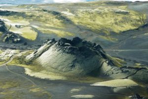 kratery Laki na Islandu