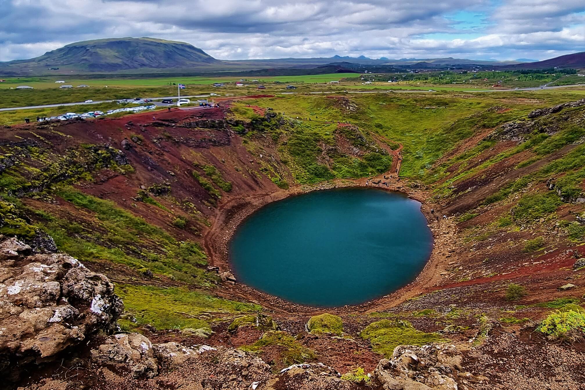 kráter Kerid na Islandu