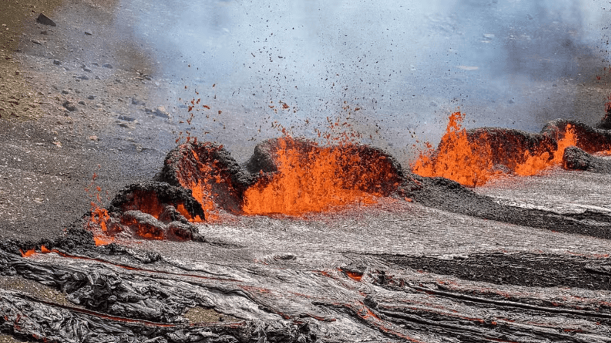 sopka na Islandu