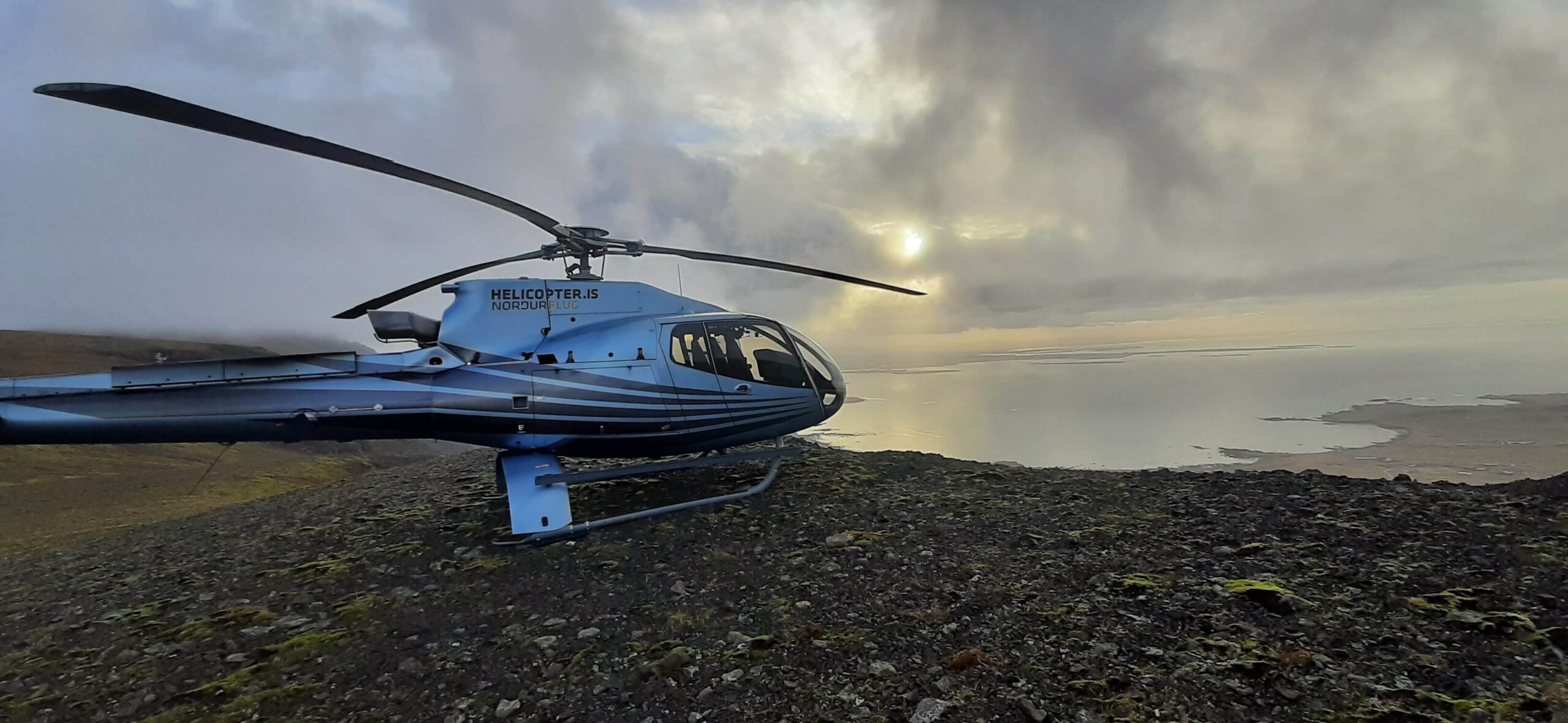 Helikoptéra na Islandu